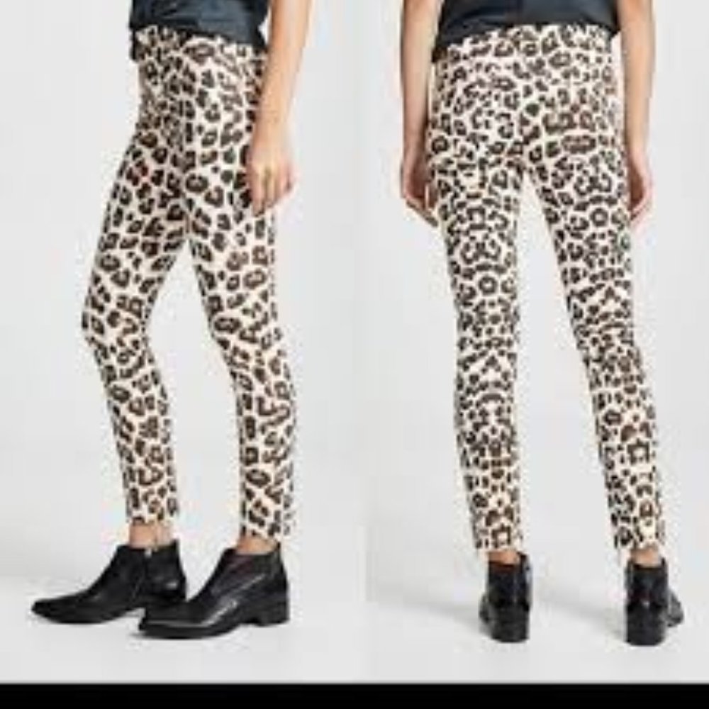 Mother High Waisted Looker in Ankle Fray In Touch of the Tiger